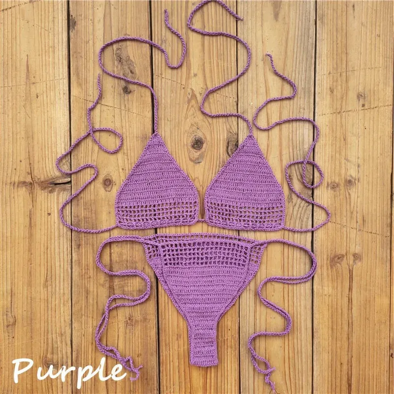 Hand Crochet Mini Bikini Set  micro sexy Bikini set