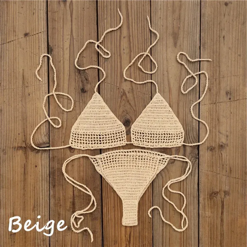 Hand Crochet Mini Bikini Set  micro sexy Bikini set