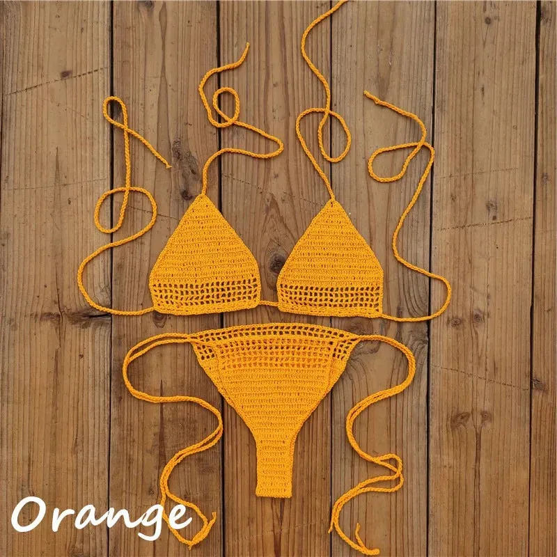 Hand Crochet Mini Bikini Set  micro sexy Bikini set