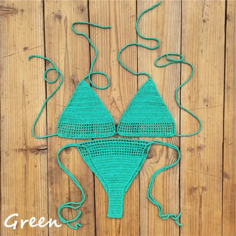 Hand Crochet Mini Bikini Set  micro sexy Bikini set