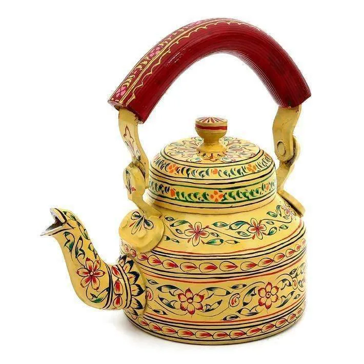 Hand-painted Rajasthani Teapot: Elegance