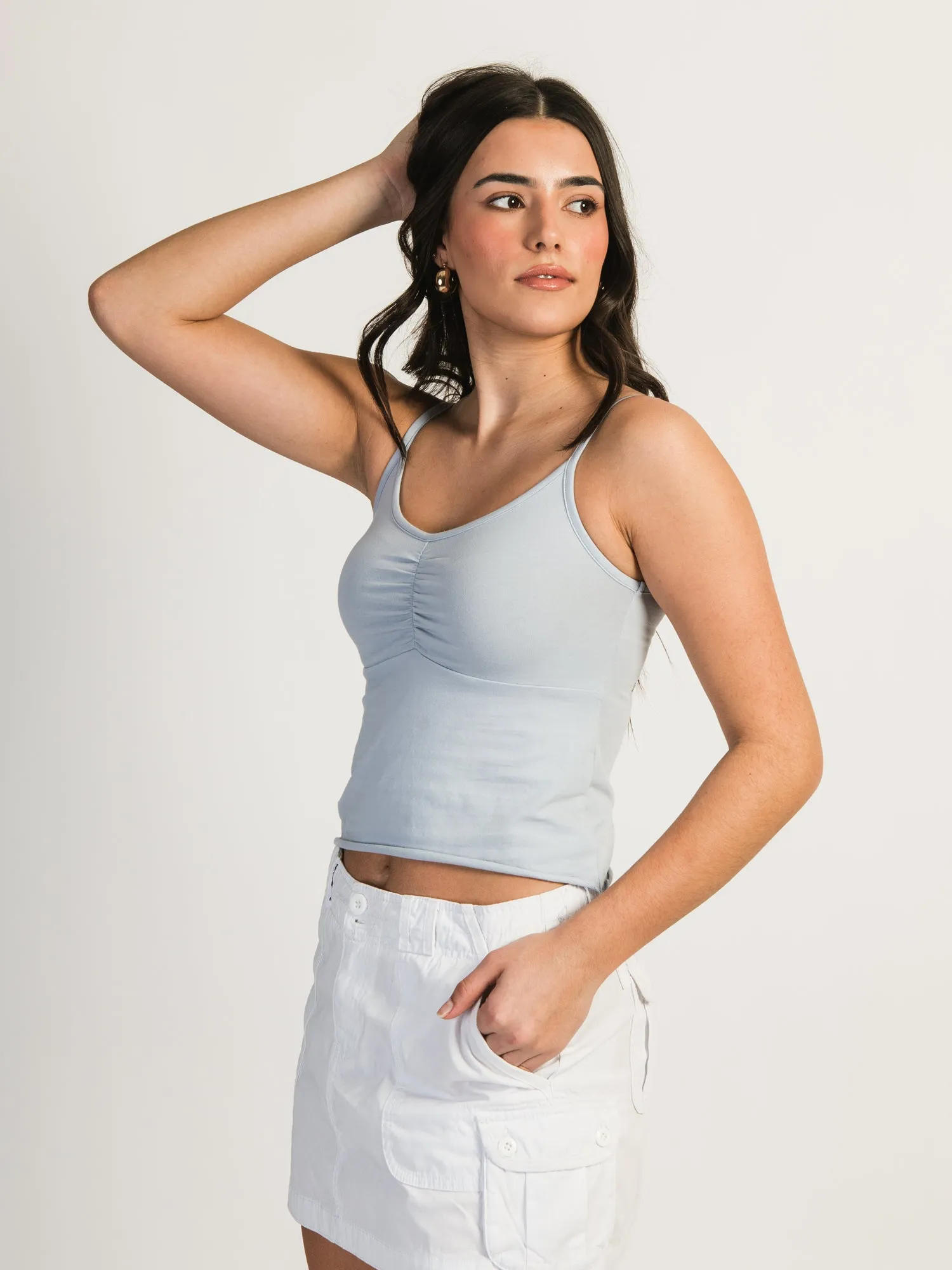 HARLOW ABBY TANK TOP - BABY BLUE