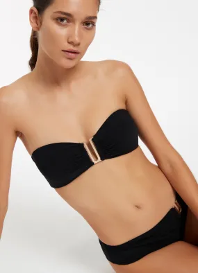 Jetset Bandeau Bikini Top - Black