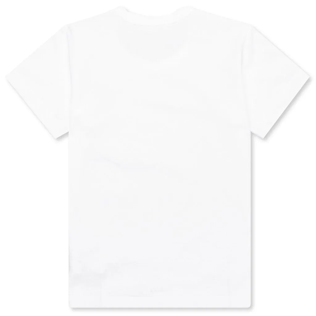 Kid's Heart T-Shirt - White/Black