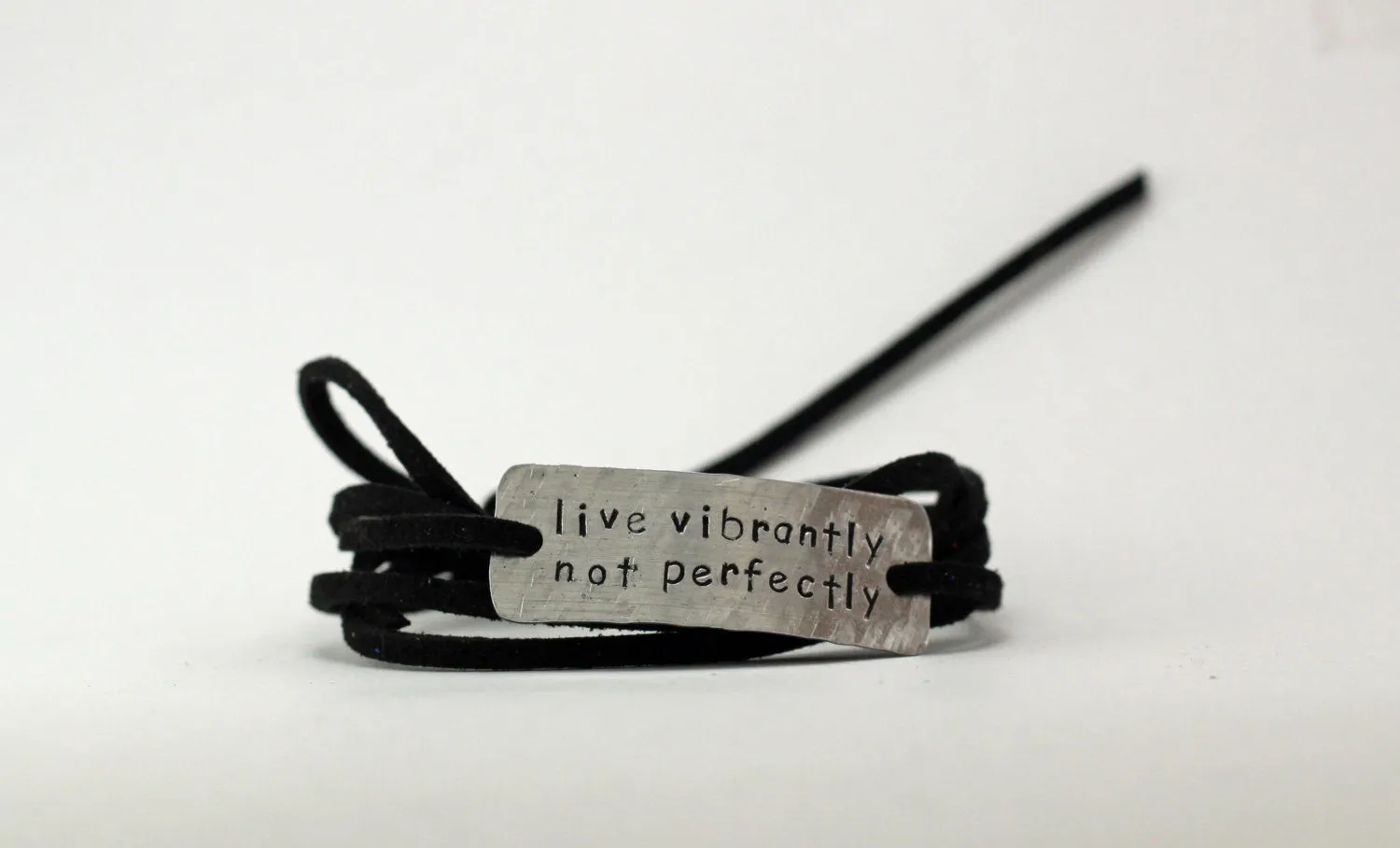 Live Vibrantly Not Perfectly Wrap Bracelet