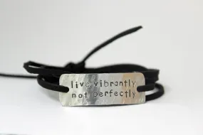 Live Vibrantly Not Perfectly Wrap Bracelet