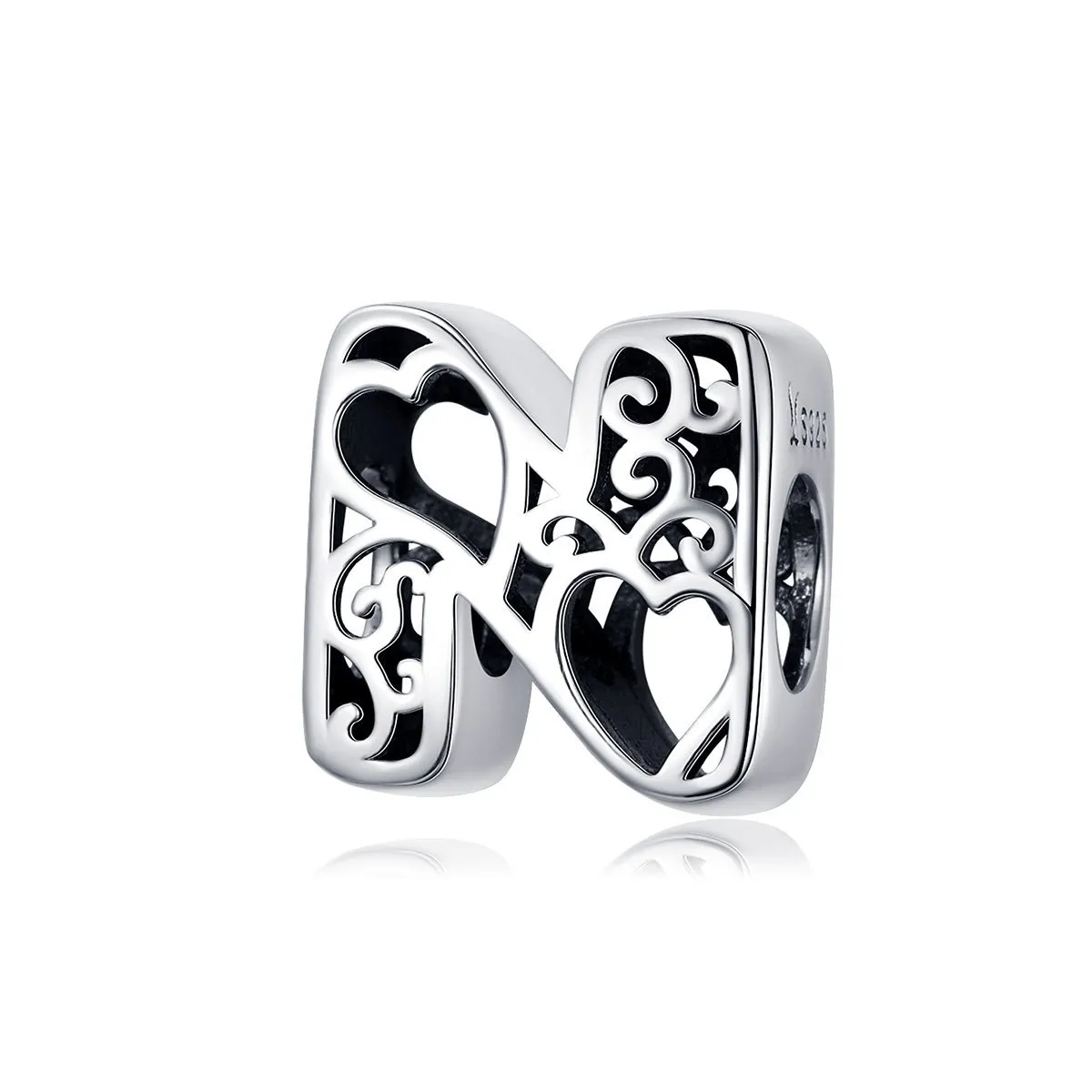 Magic Letters Collection Initial Letter A-Z 925 Sterling Silver Charms for Bracelet