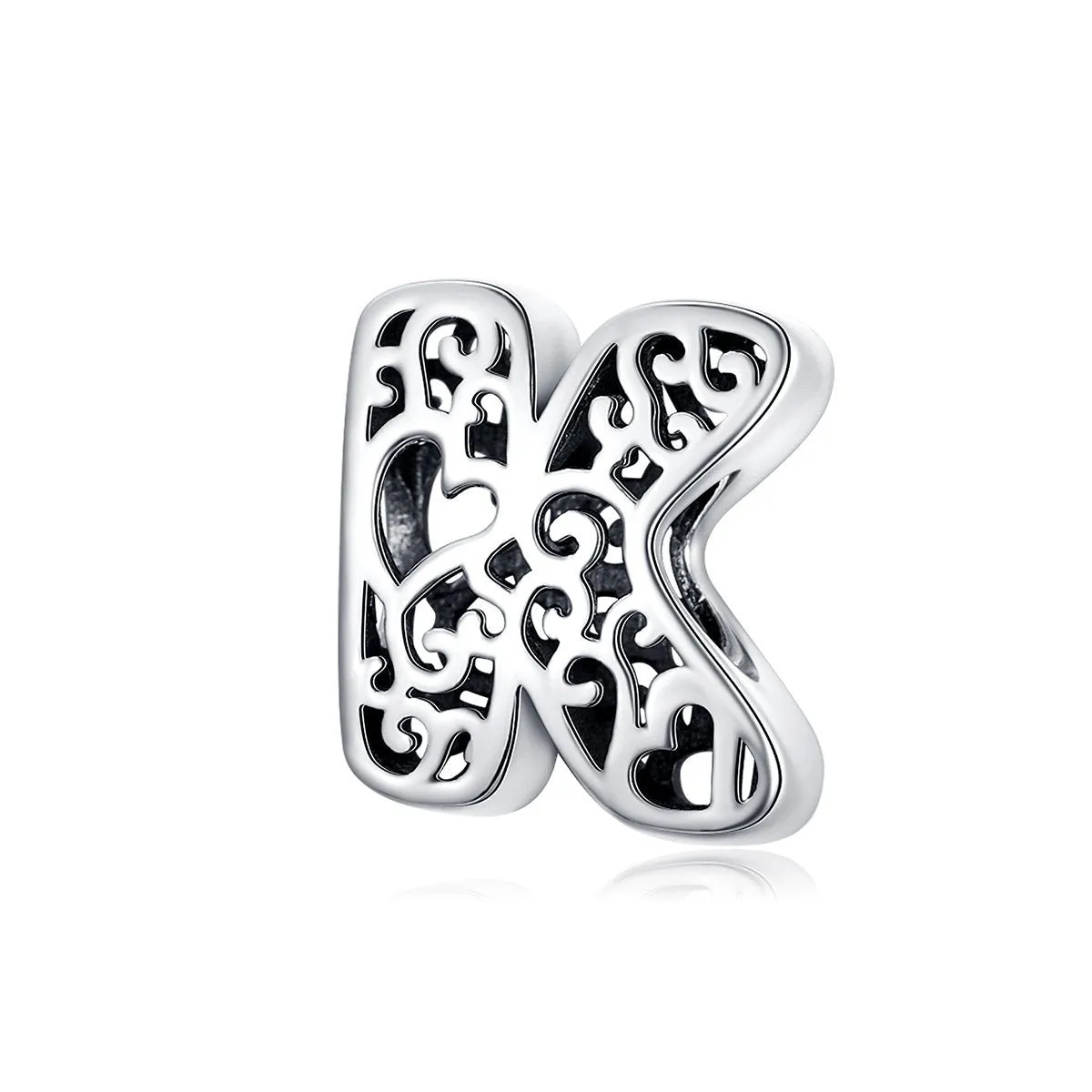 Magic Letters Collection Initial Letter A-Z 925 Sterling Silver Charms for Bracelet