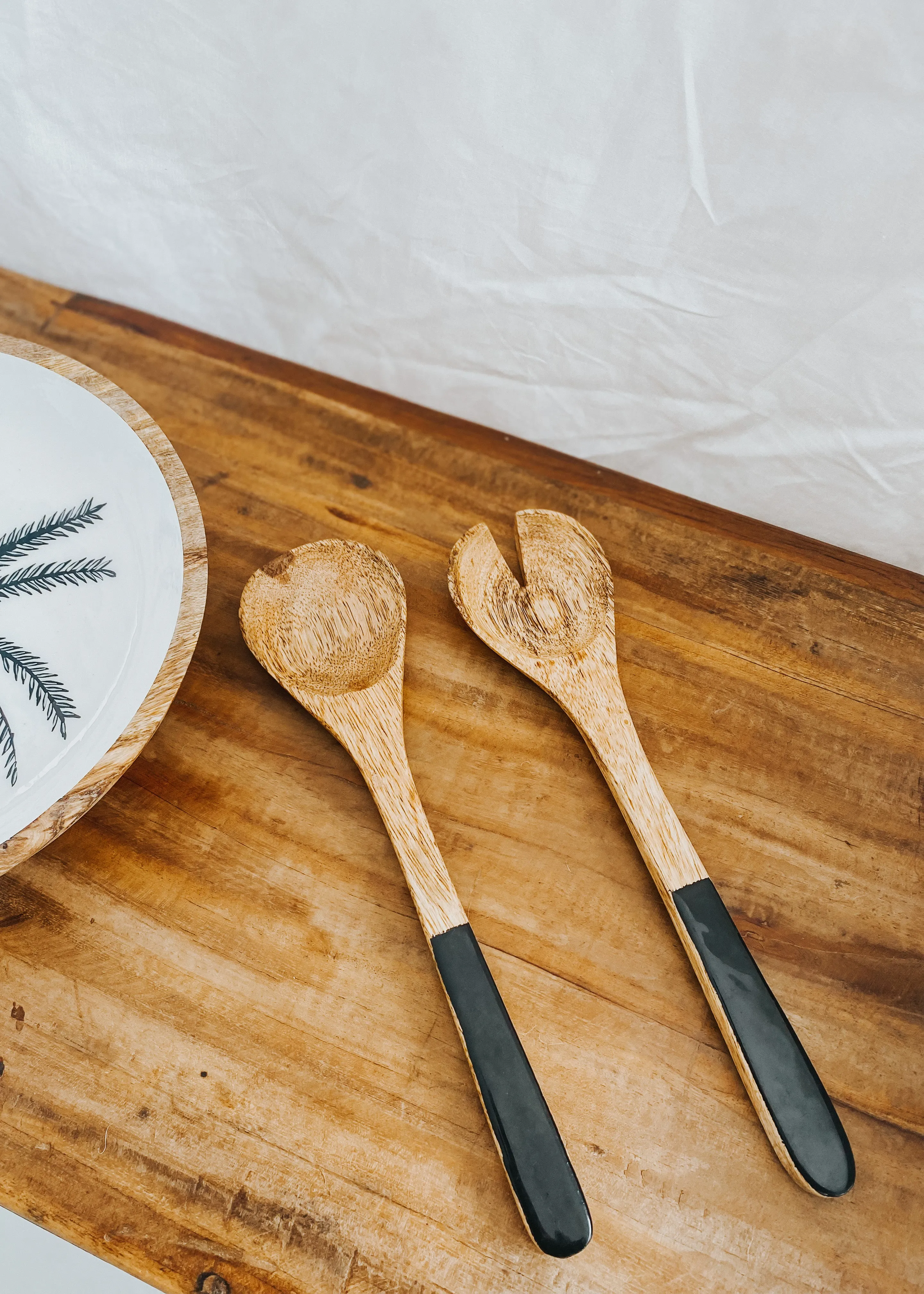 Malibu Palm Design Salad Servers