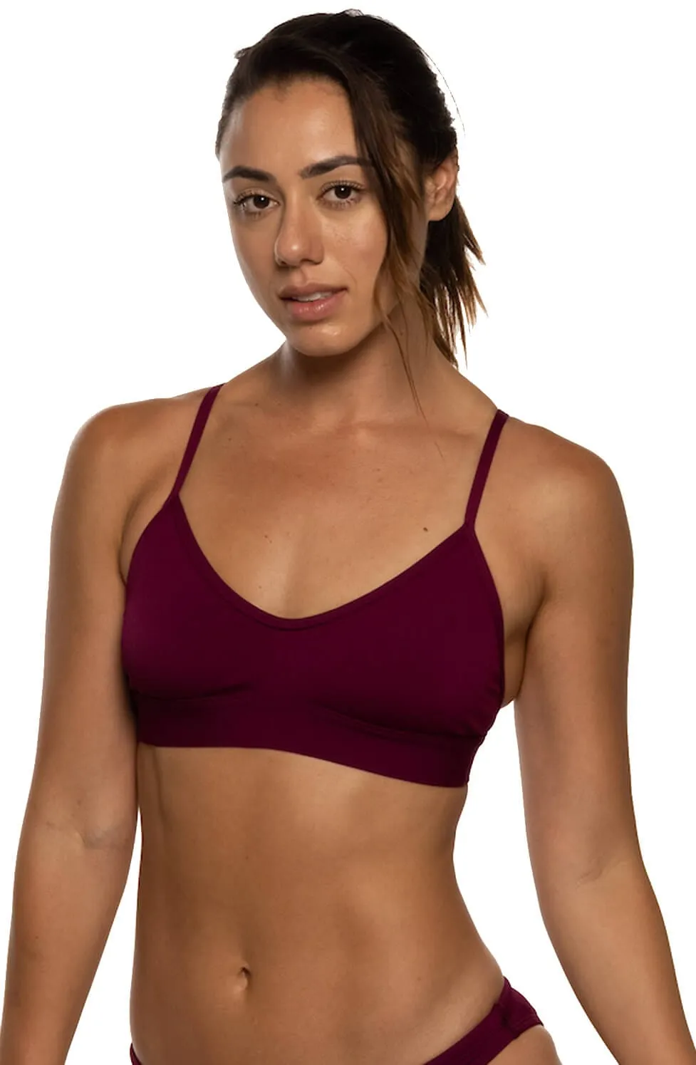 Mara Bikini Top - Cabernet