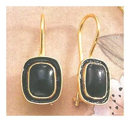 Mary Shelley Onyx Earrings