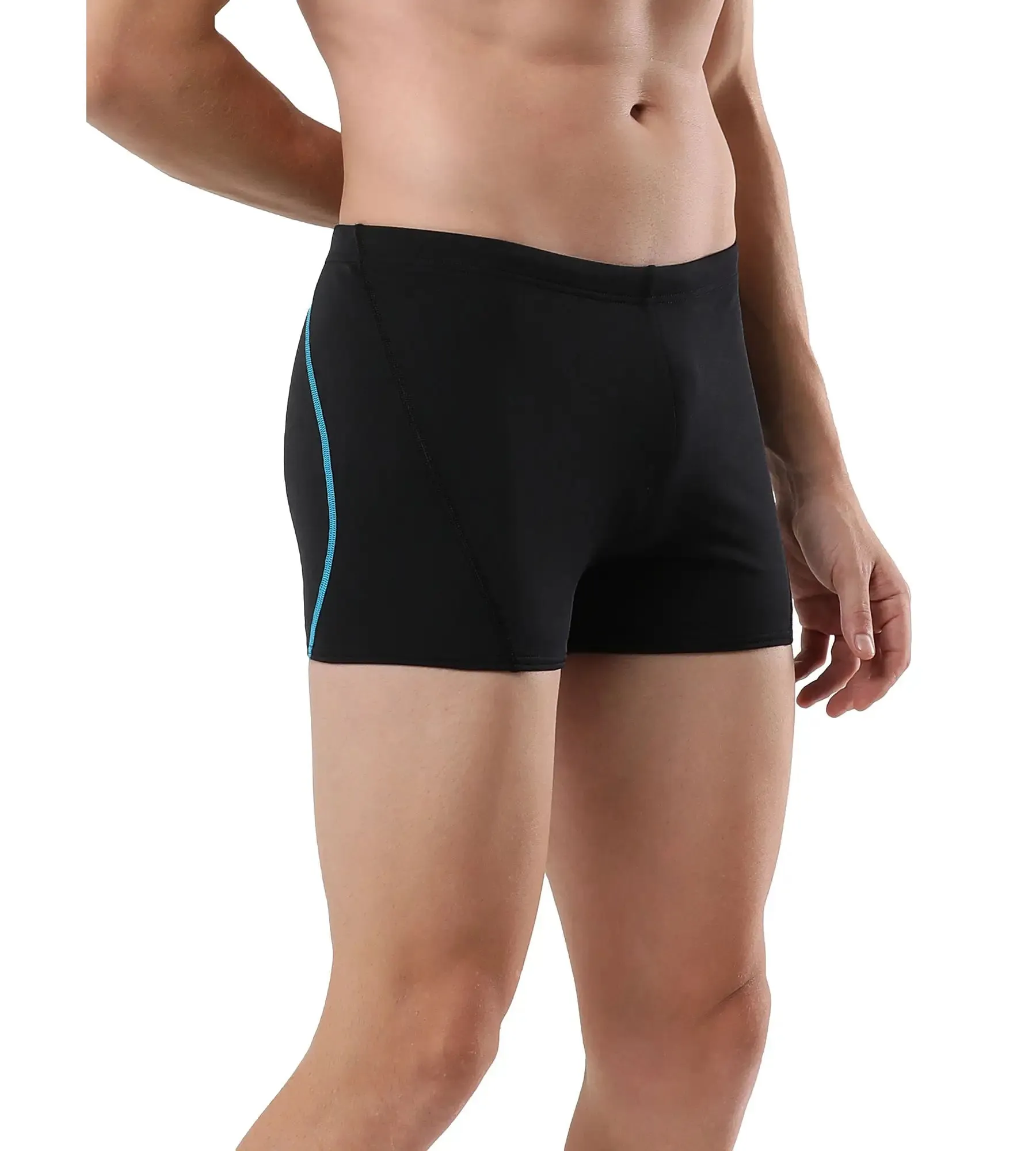 Men's Endurance   Essential Splice Aquashort - Black  &  Bolt