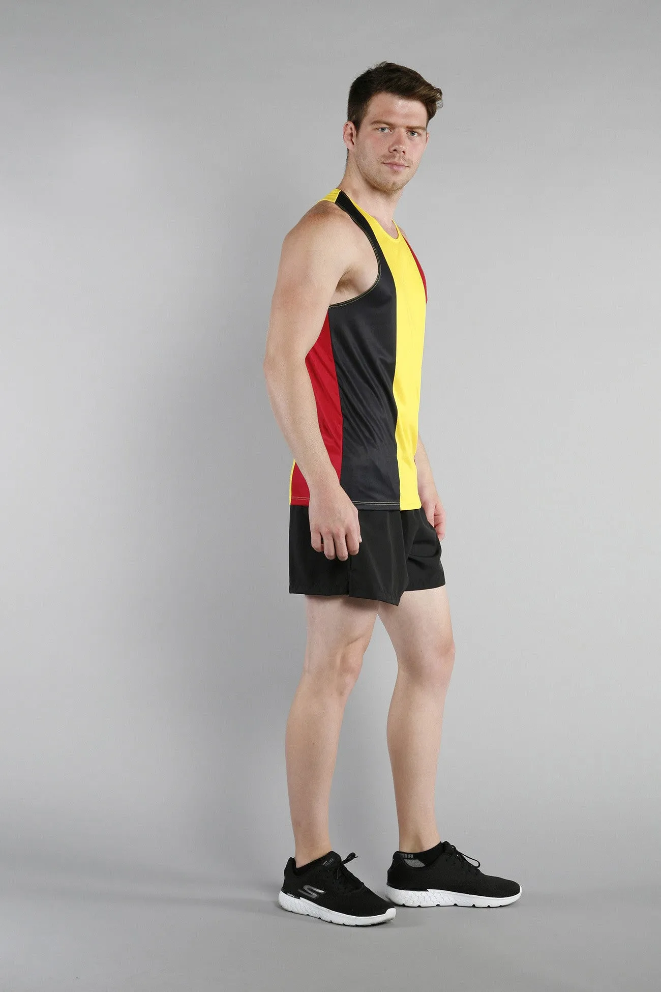 Men's Printed Singlet- Belgium