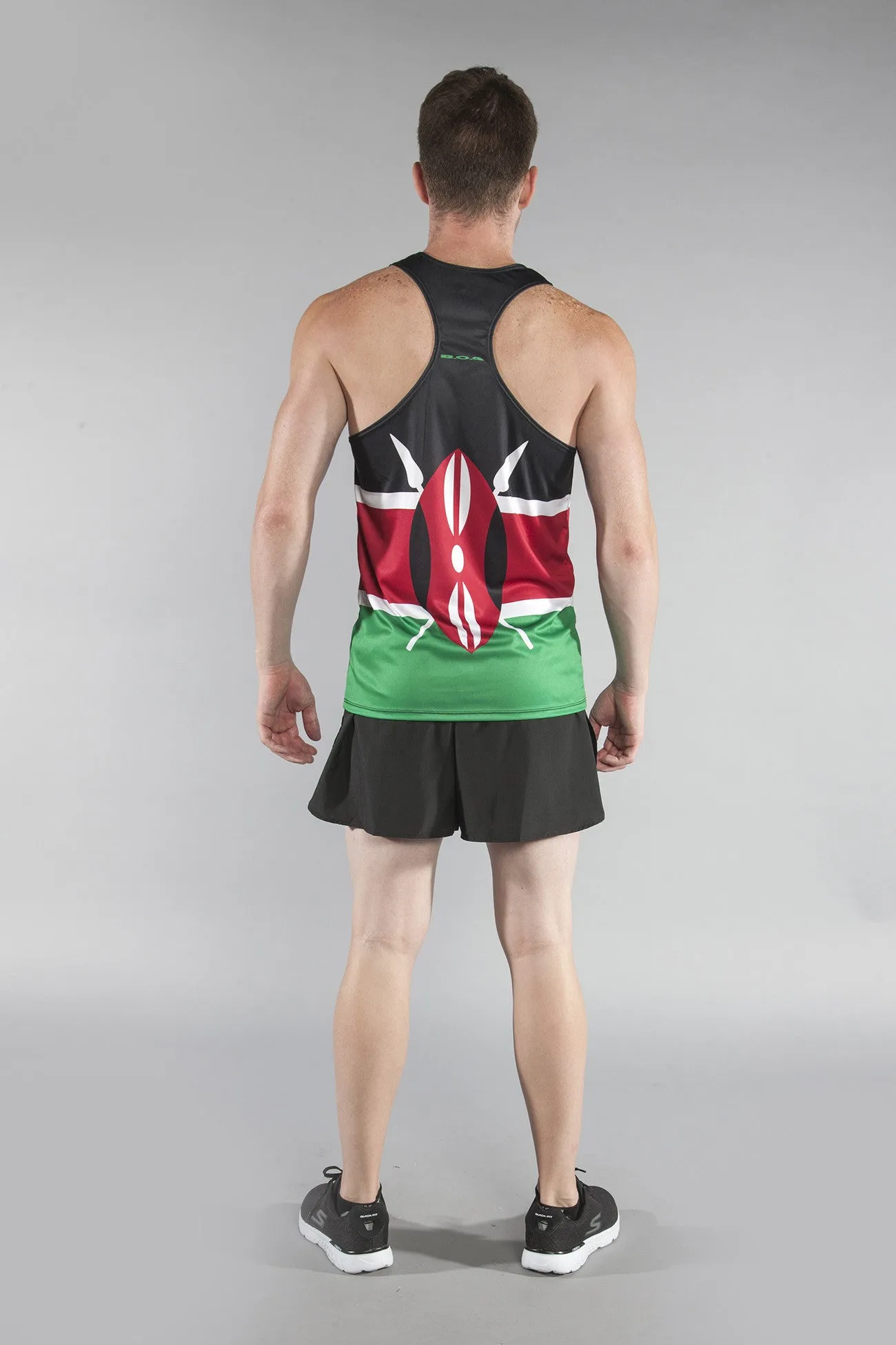 Men's Printed Singlet- Kenya