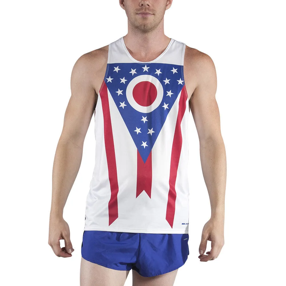 Men's Printed Singlet- Ohio