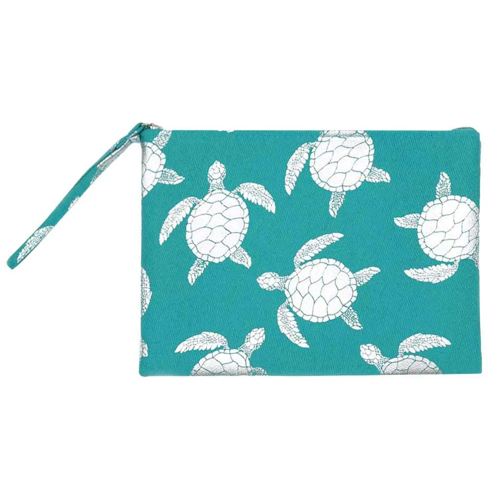 Metallic Turtle Pouch Clutch Bag