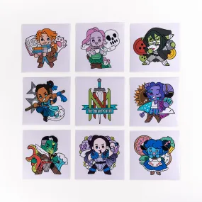 Mighty Nein Chibi Vinyl Decals