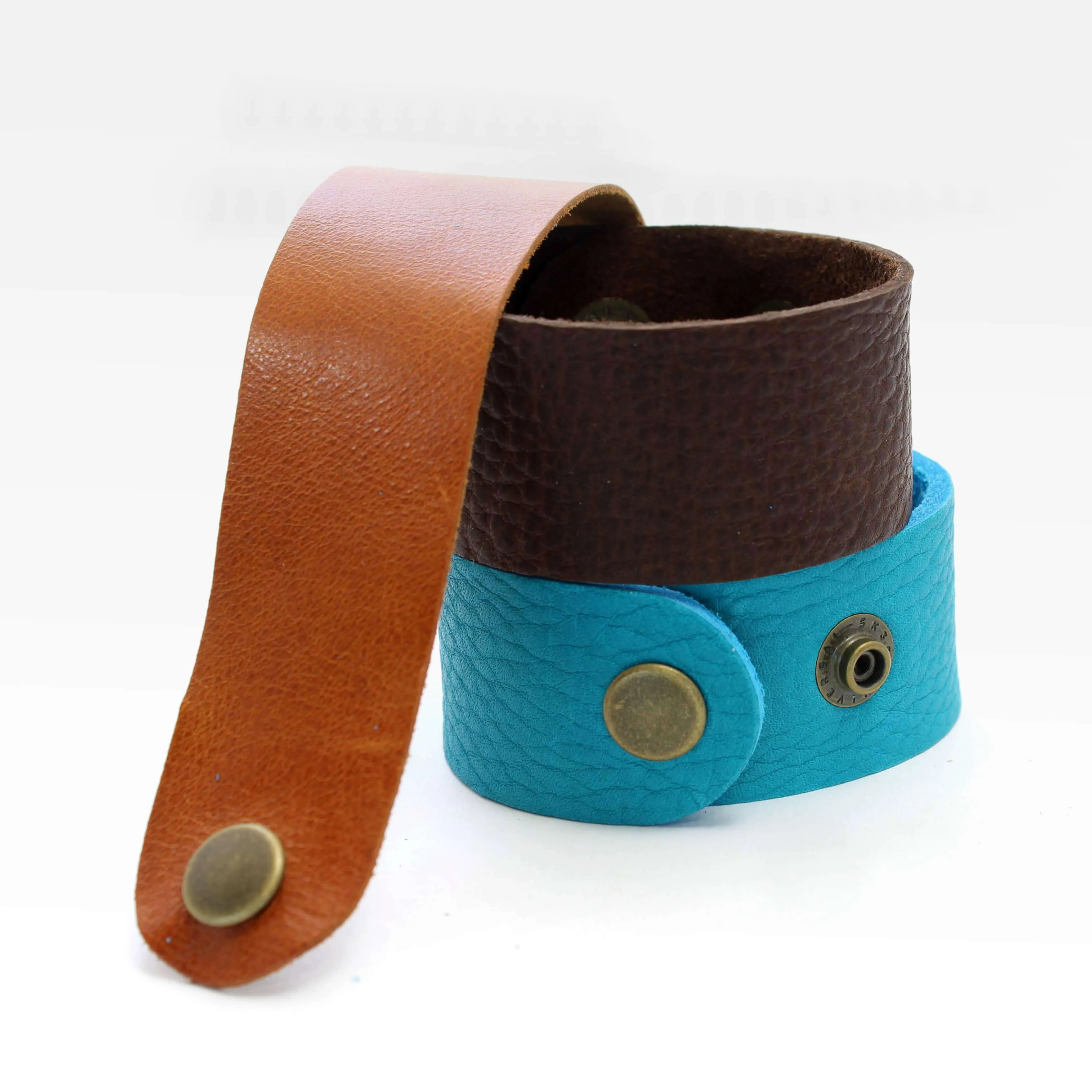 Mountain Goat in Glacier Park Leather Cuff