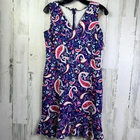 Paisley Print Dress Casual Short Talbots, Size M