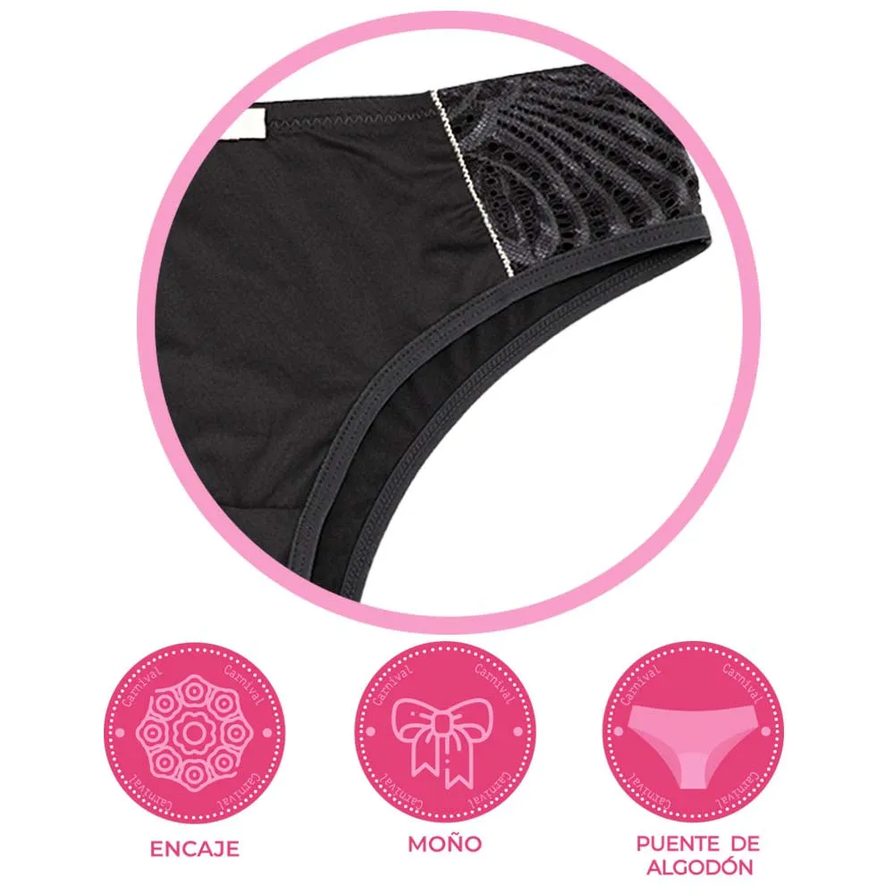 Pantie coordinable con detalles de encaje  74412 Lady Carnival