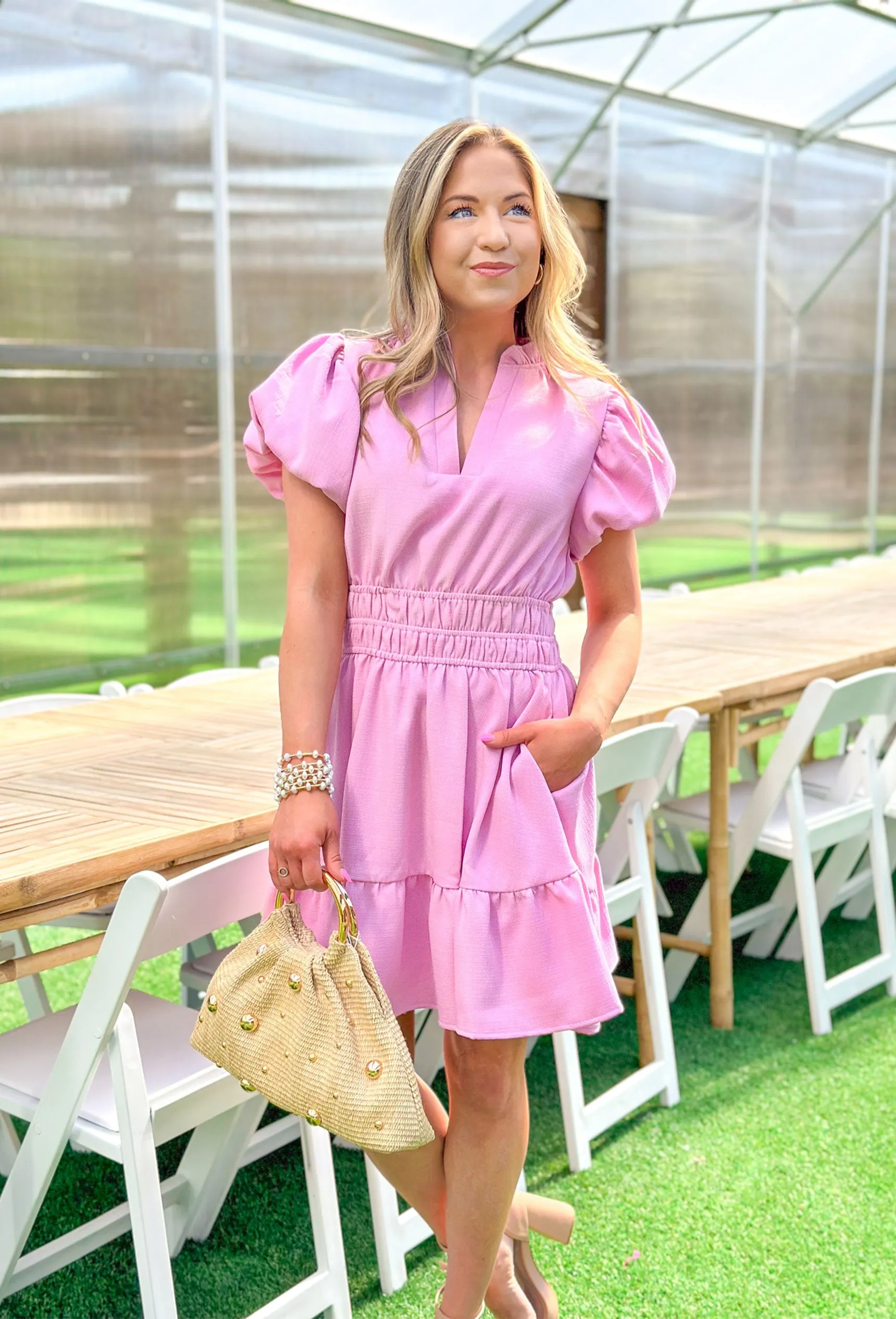 Park Avenue Dress in Pink