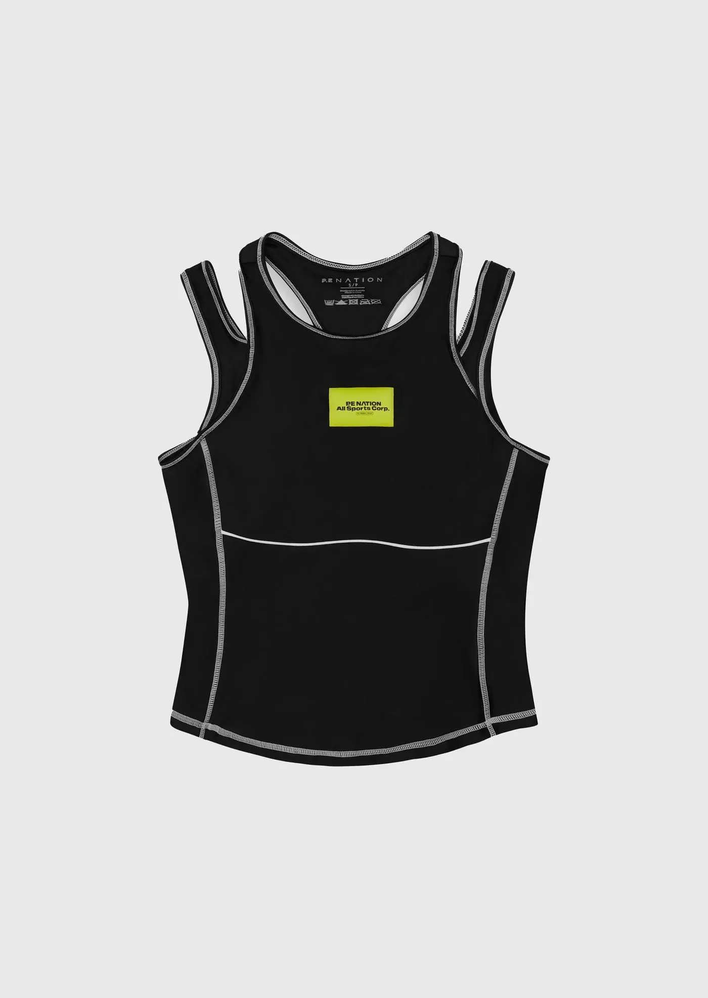 PE Nation - Down Tempo Tank - Black