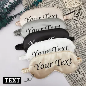 Personalised Your Text Eye Mask for Bridal Party Wedding Sleeping/Bride/Bridesmaid Eye Mask