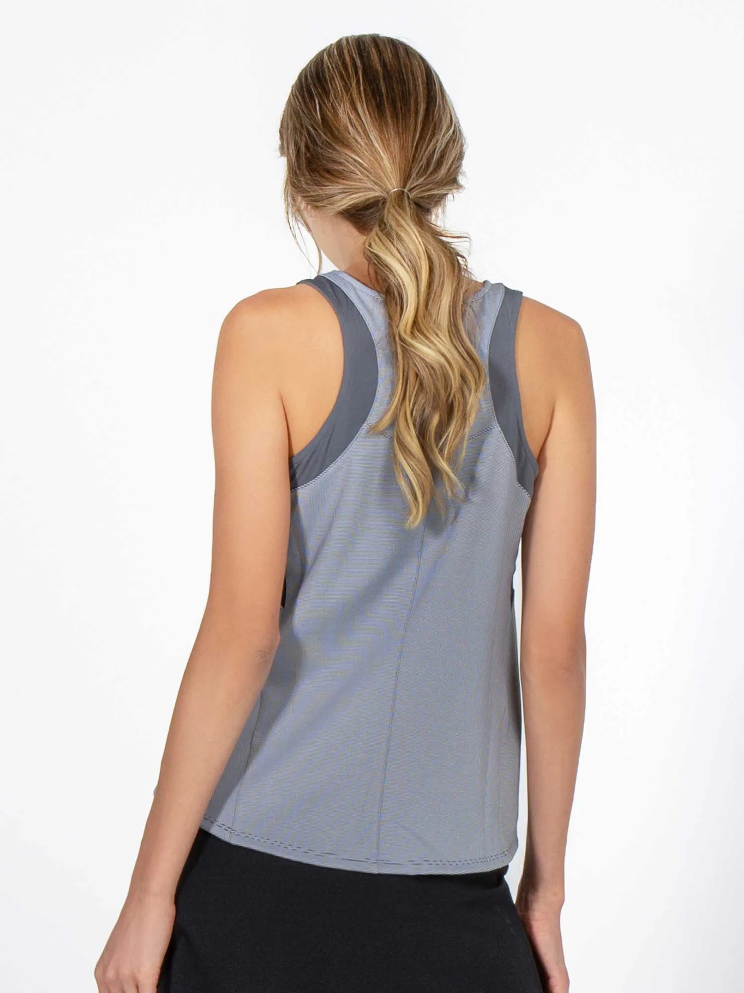 Phoebe Tennis & Active Tank - Onyx Stripes Combo