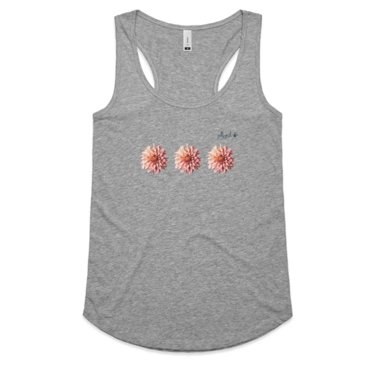 Pink Dahlias Racerback Singlet