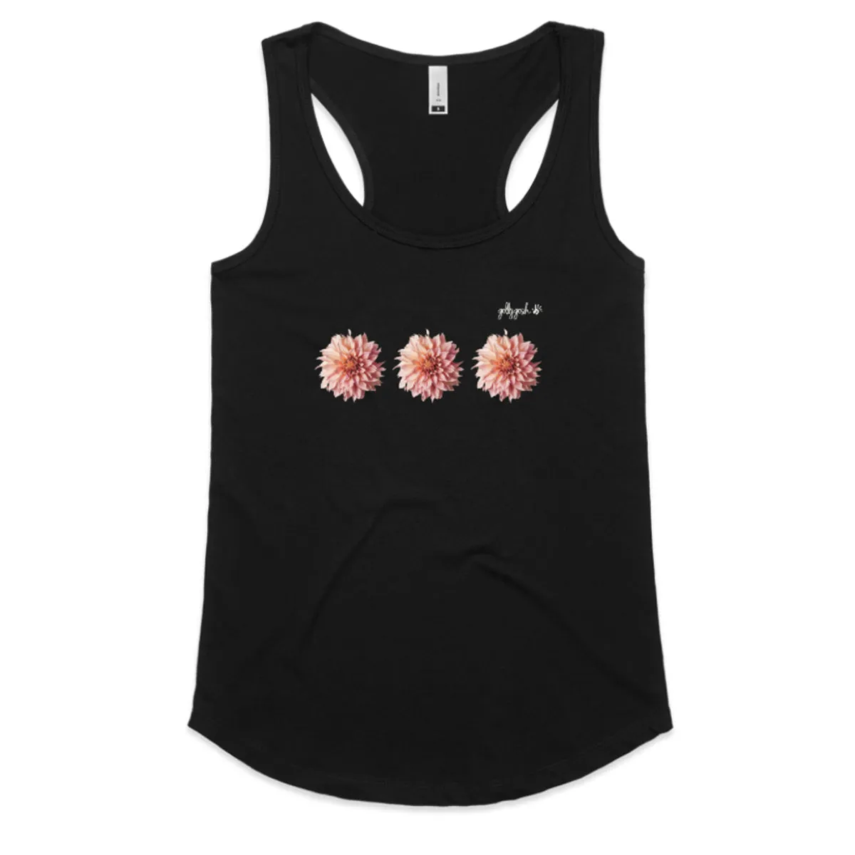 Pink Dahlias Racerback Singlet