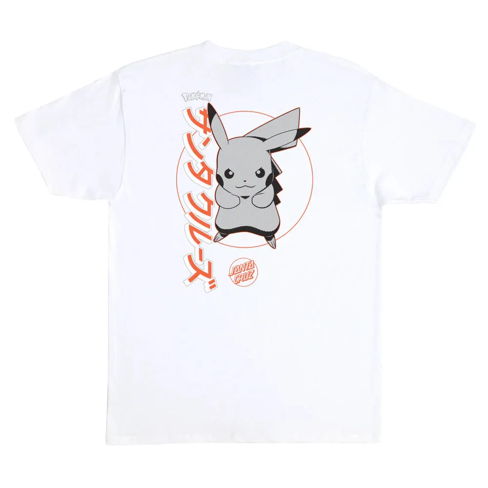 Pokémon & Santa Cruz Pikachu Men's T-Shirt - White