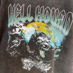 "HELL HOUND" AMERICAN VINTAGE DISTRESSED TEE