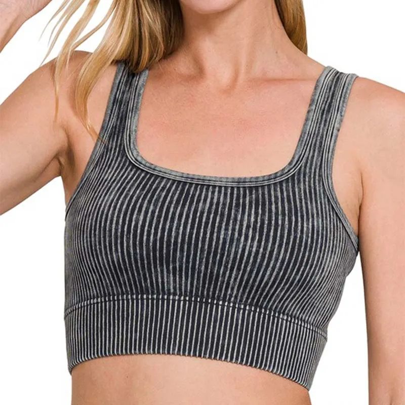 Reversible Neckline Cropped Tank