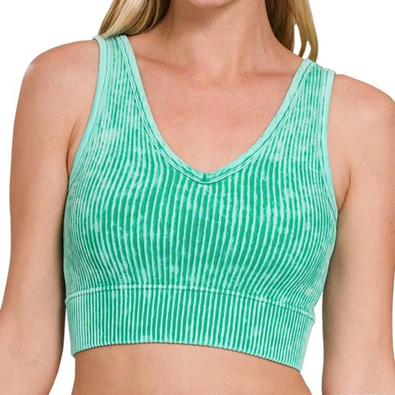 Reversible Neckline Cropped Tank