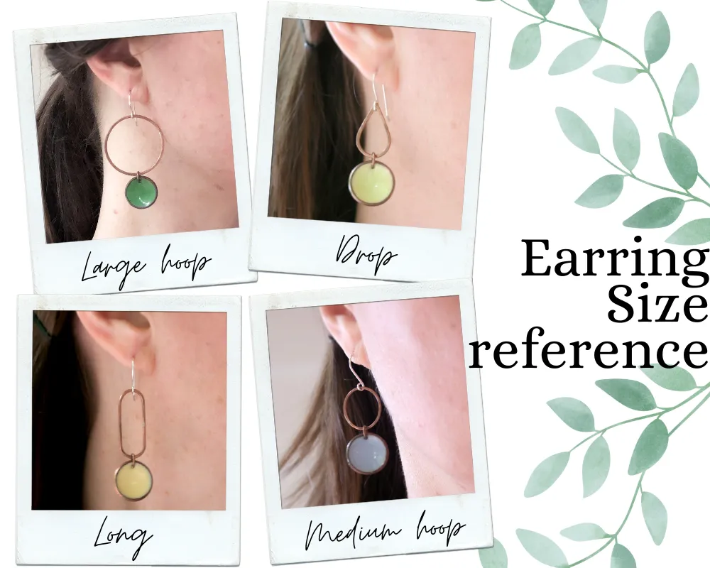 Revolve Patina Medium Penny earrings [made to order]