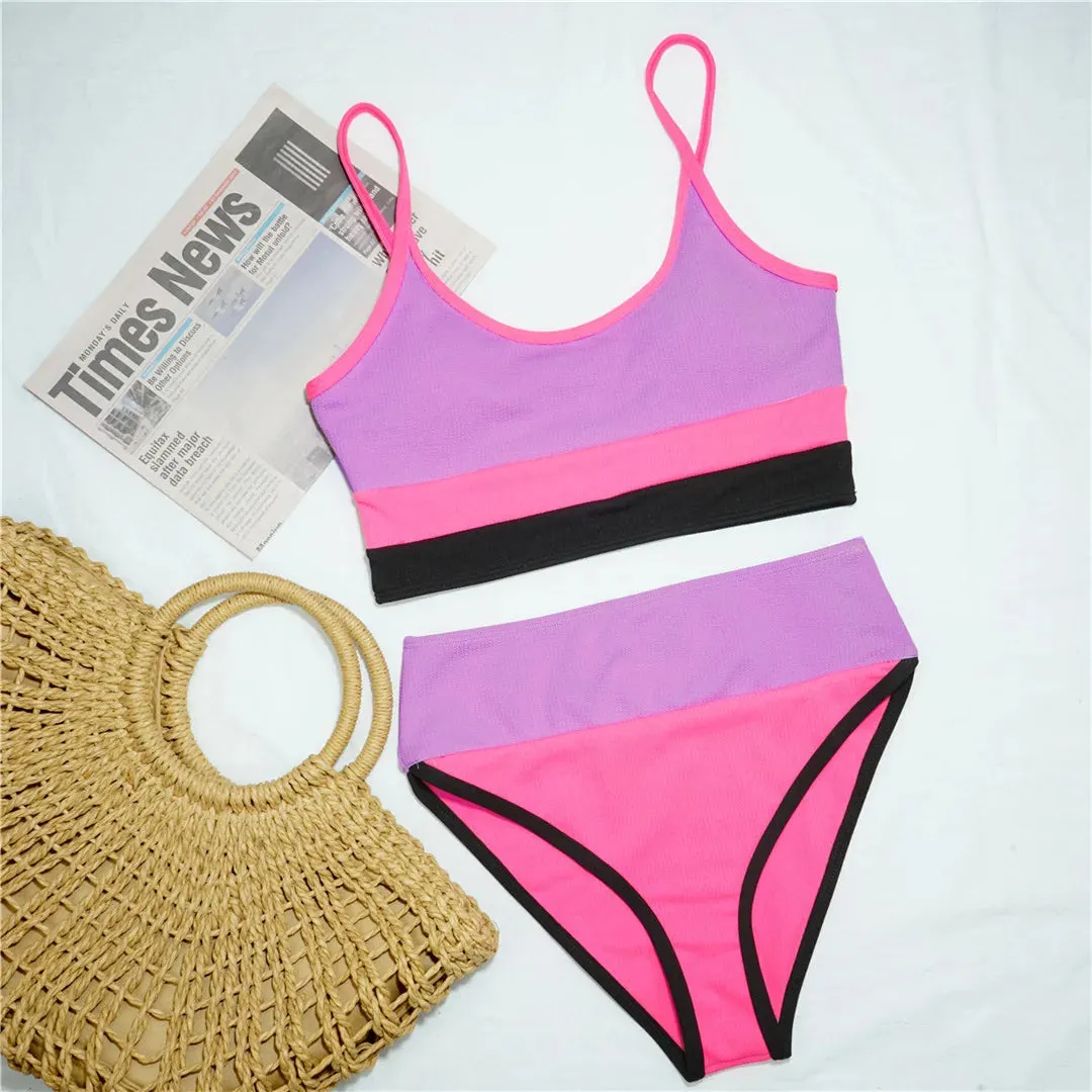 Seaside Serenity Colorblock-Bikini