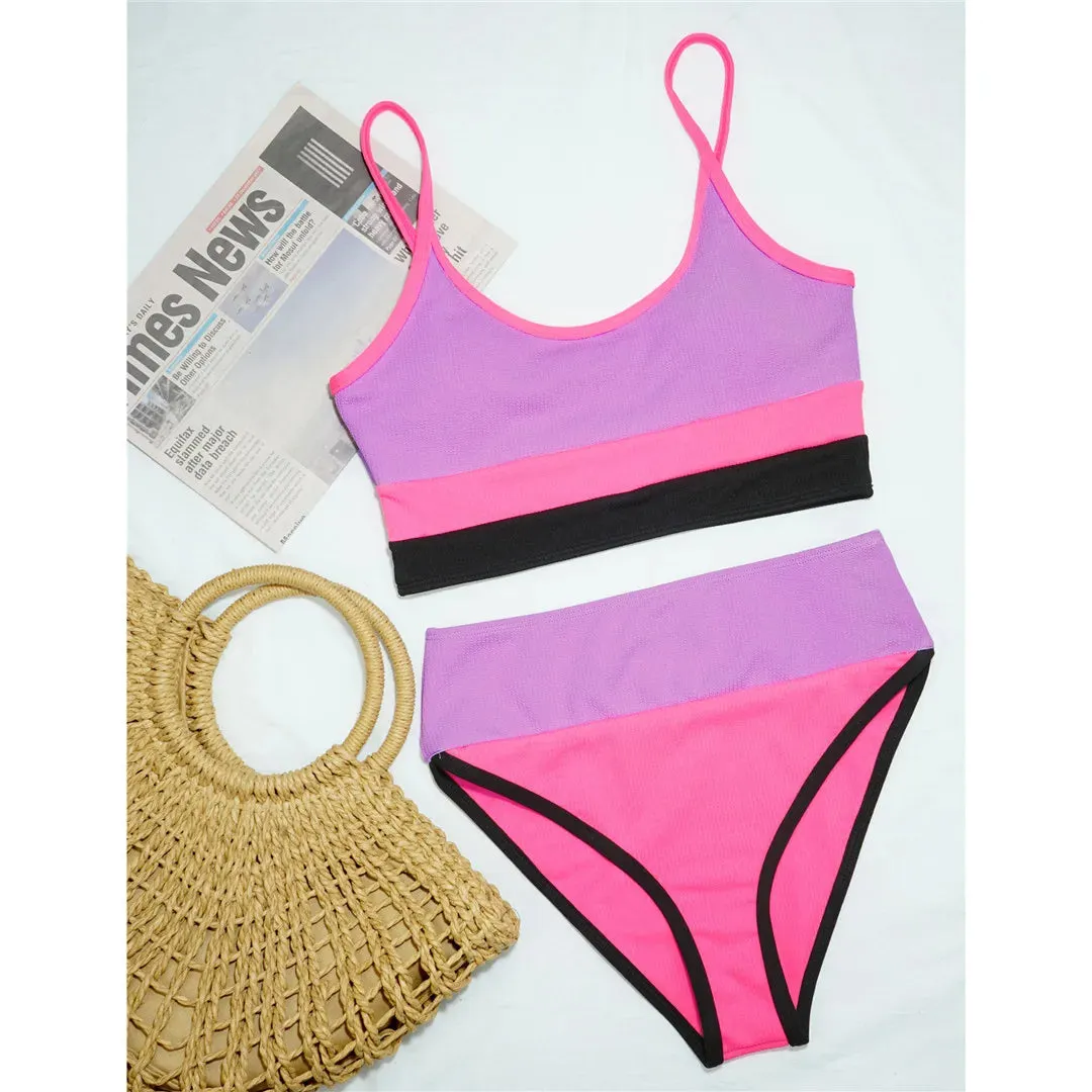 Seaside Serenity Colorblock-Bikini