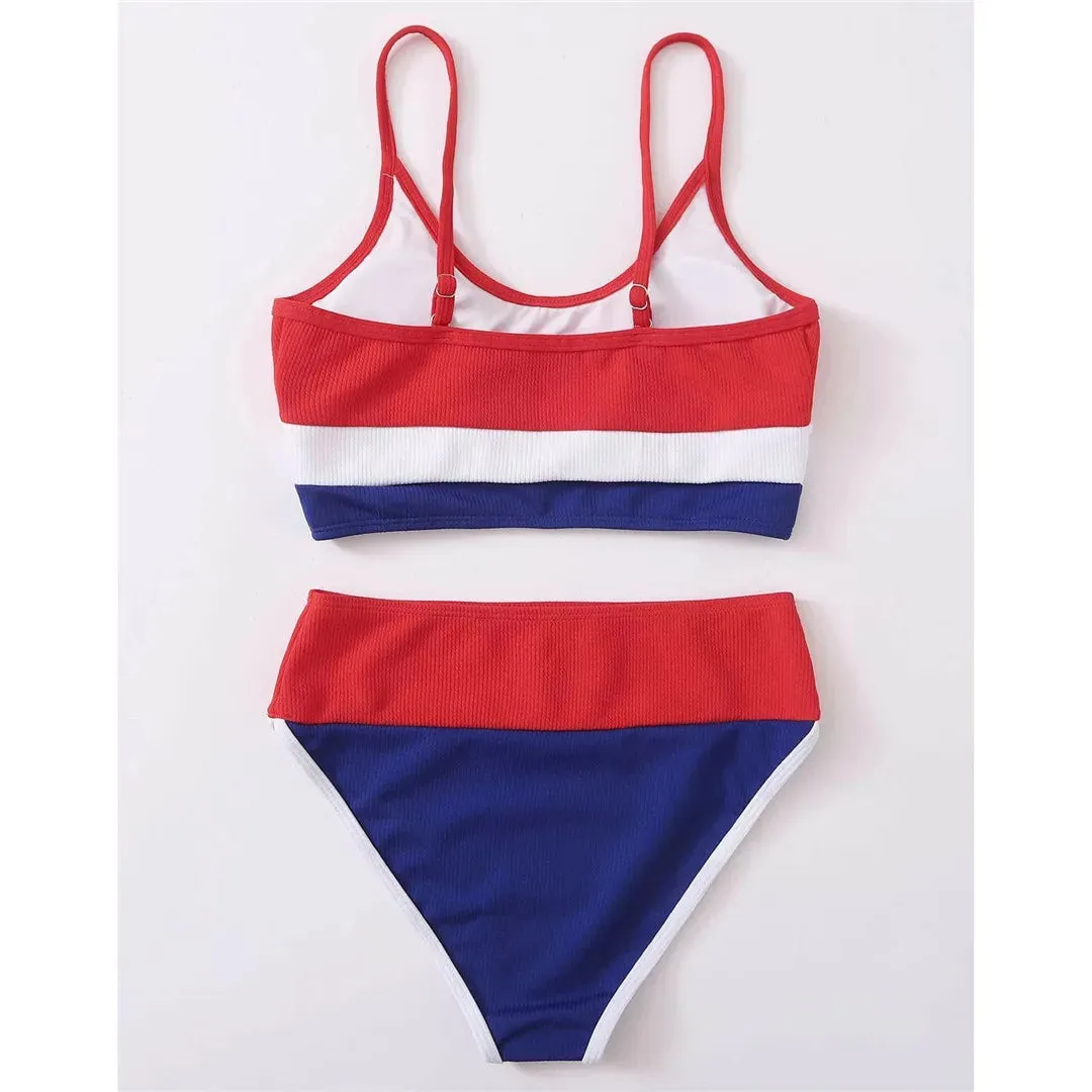 Seaside Serenity Colorblock-Bikini