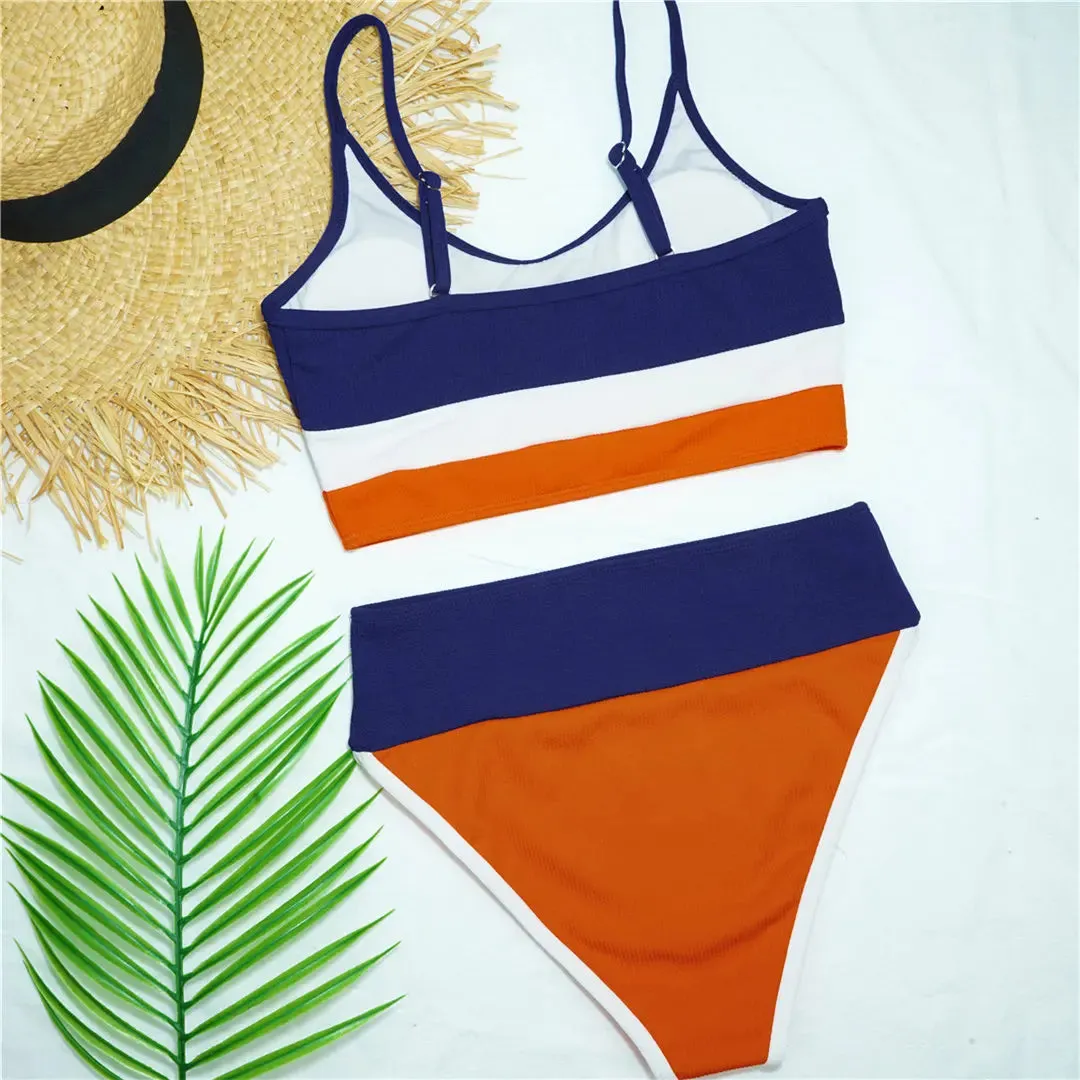 Seaside Serenity Colorblock-Bikini