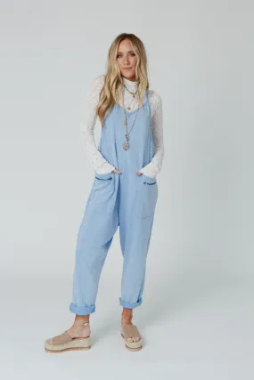 Serene State Harem Jumpsuit - Blue