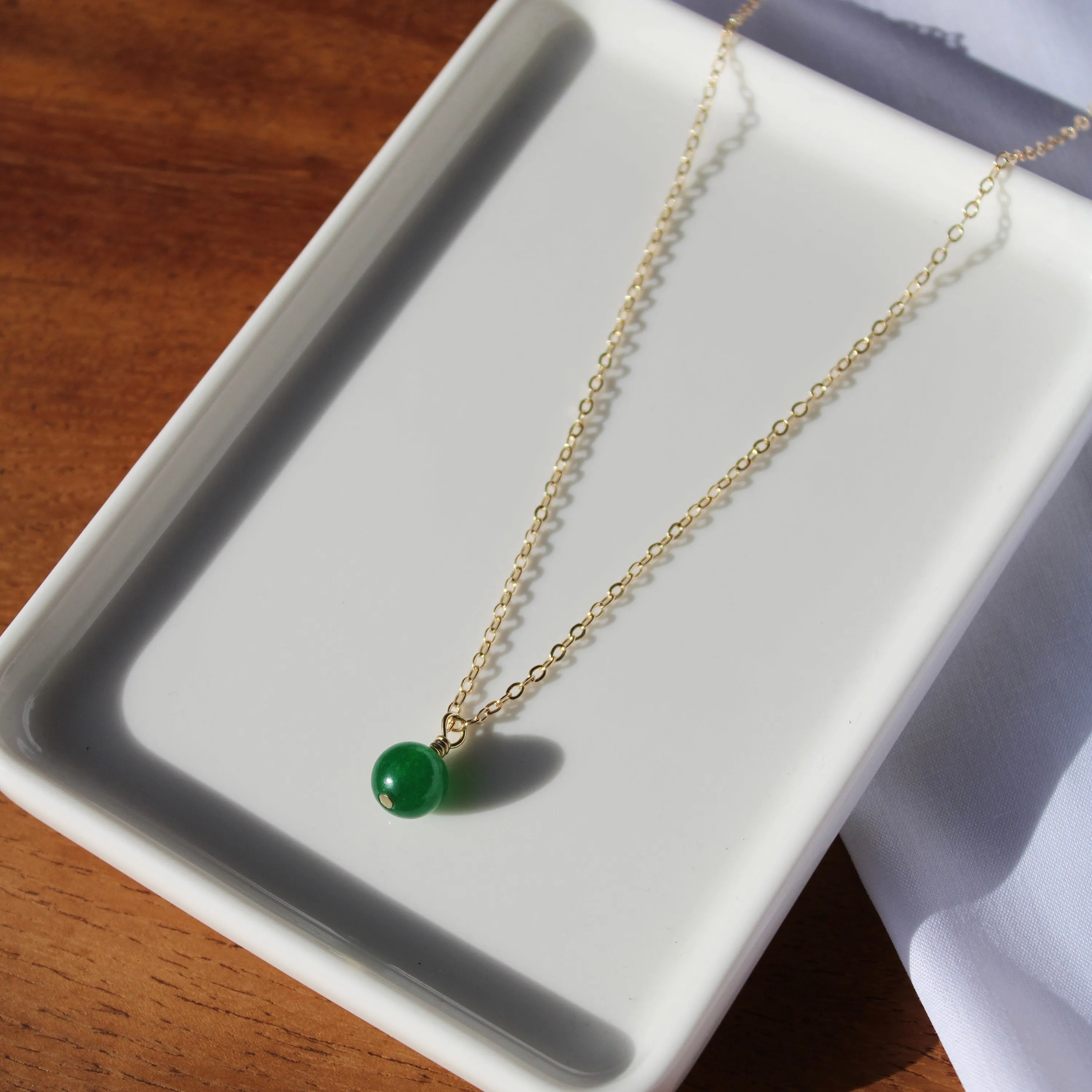 Single Gemstone Necklace