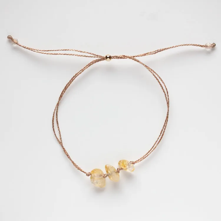 Solid Gold Mantra Bracelet