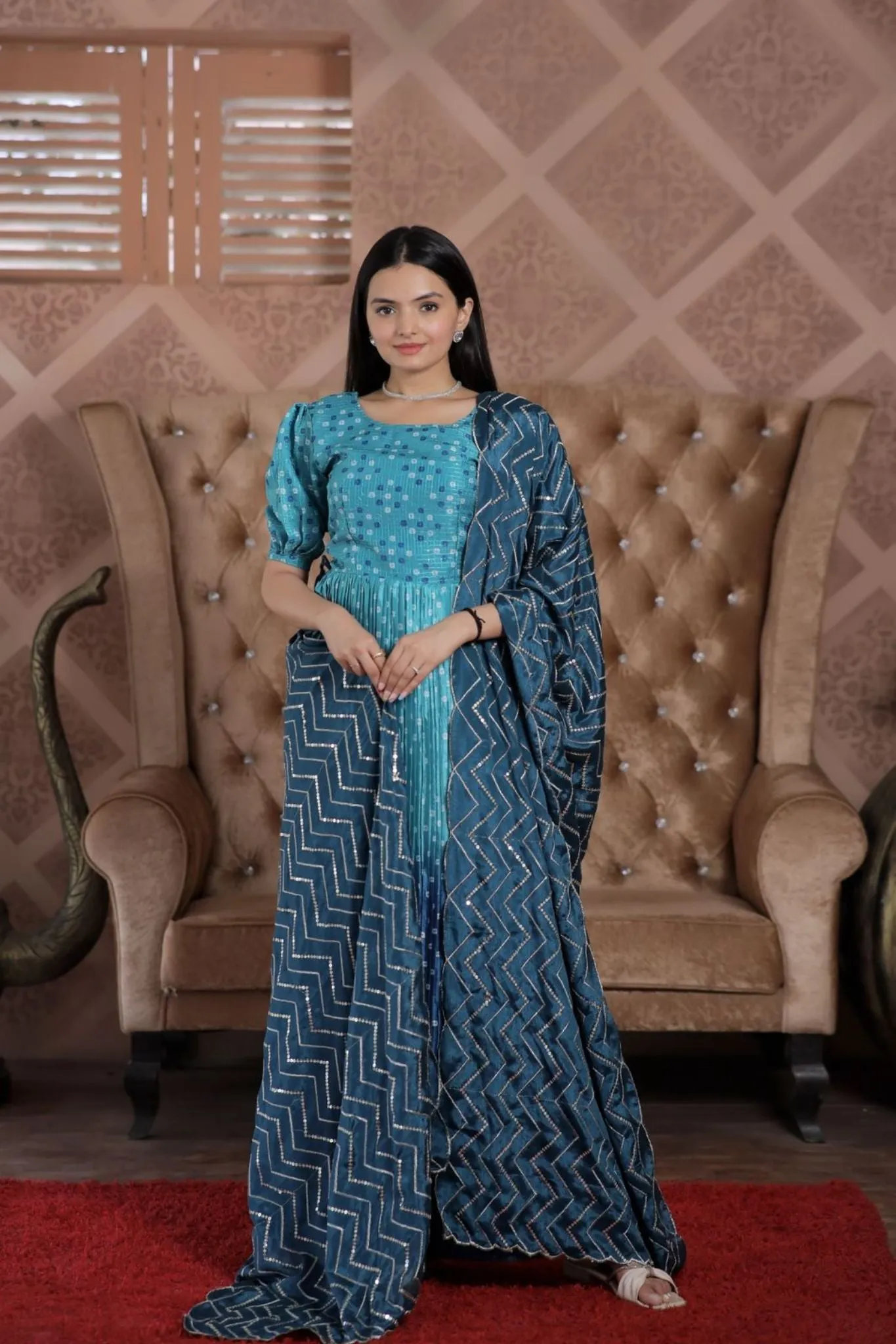 The Elegance Of Rich Digital Print Sharara Set