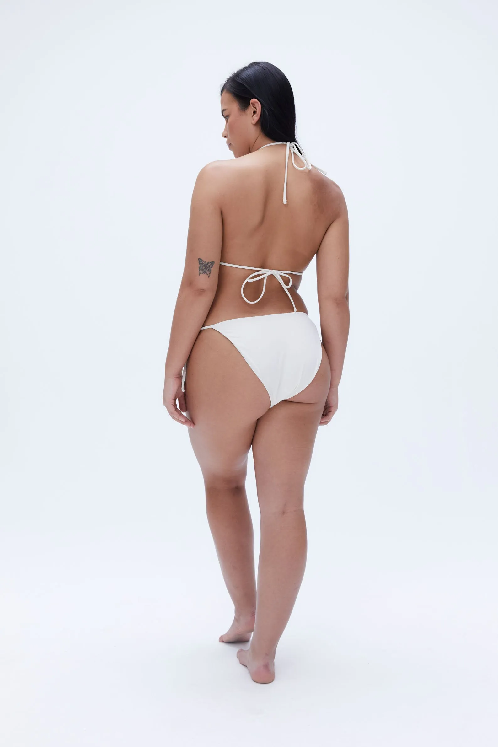 Tie Side Bikini Bottoms - Marshmallow White