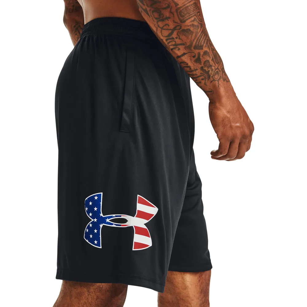 'Under Armour' Men's 10 Freedom Tech Big Flag Shorts - Black