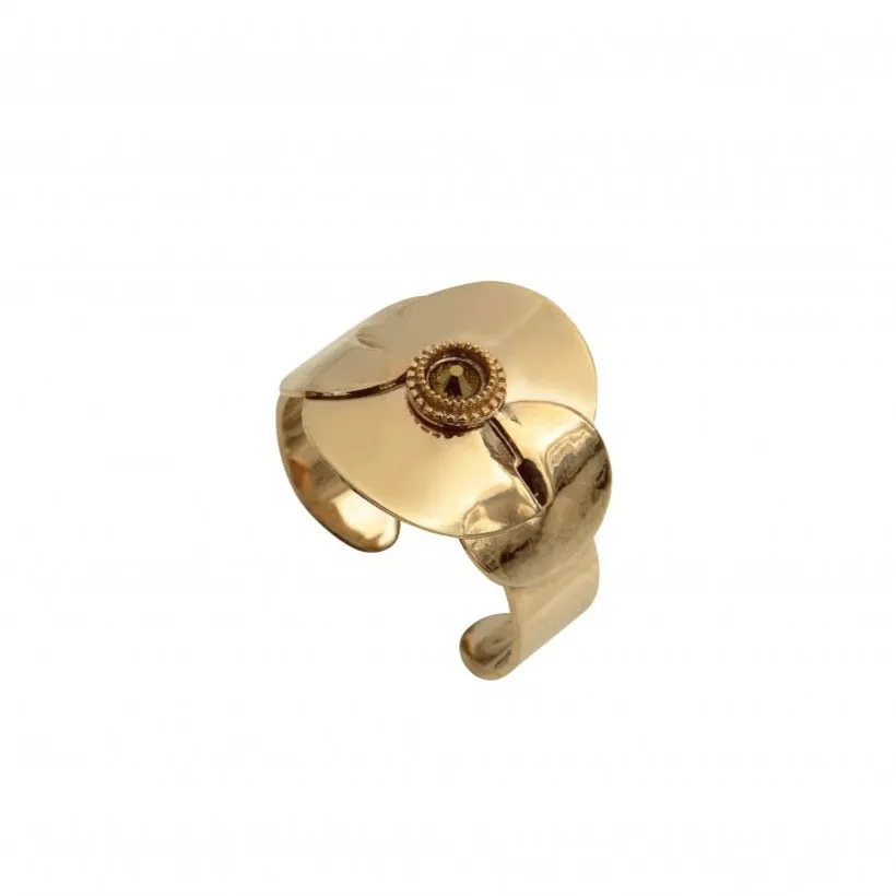 Unique and Chic Gold Adjustable Ring by Satellite Paris