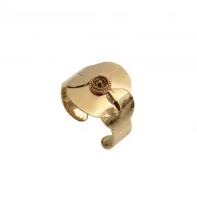 Unique and Chic Gold Adjustable Ring by Satellite Paris