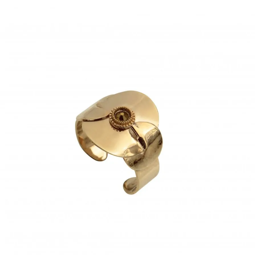 Unique and Chic Gold Adjustable Ring by Satellite Paris