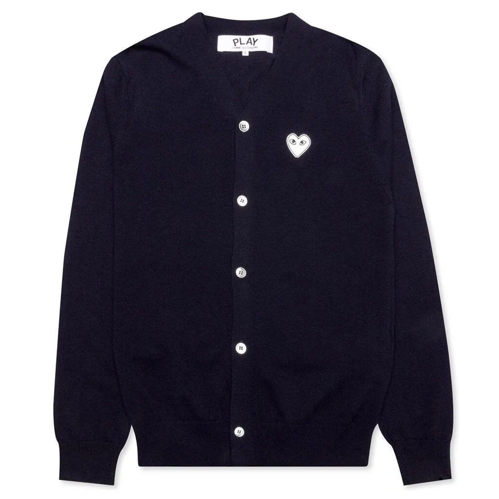 V-Neck Cardigan - Navy