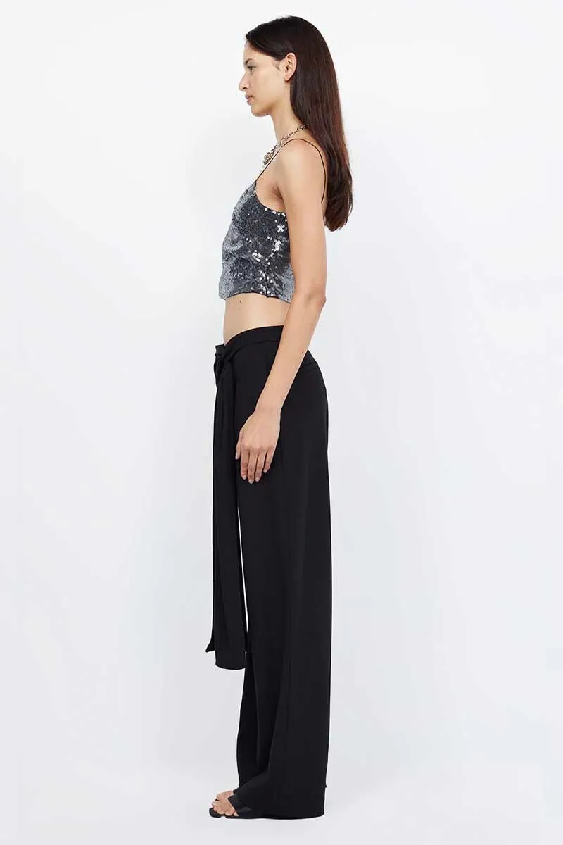 VENUS SEQUIN TANK-BLACK